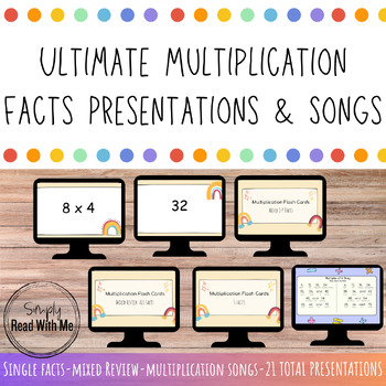 Preview of Ultimate (Editable!) Multiplication Facts Presentations & Songs