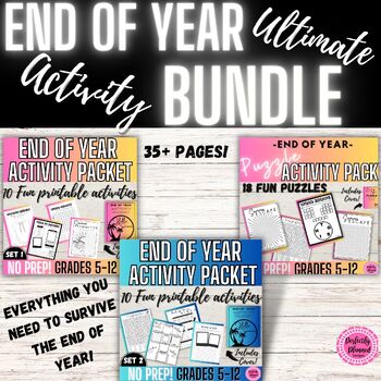 Preview of Ultimate End of Year Activities Bundle | Fun Games | Puzzles | Summer