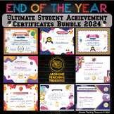 Ultimate End of Year Student Achievement Certificates Bund