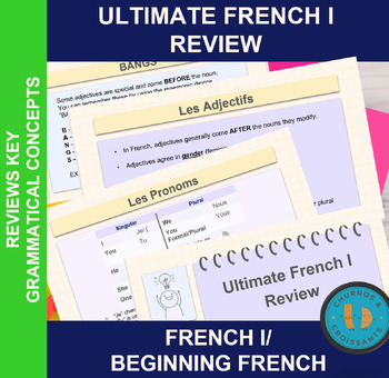 Preview of Ultimate French 1 Grammar Review