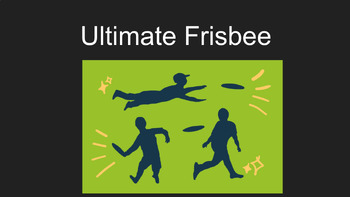 Preview of Ultimate Frisbee Powerpoint/Kahoot and Guided Notes