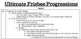 Ultimate Frisbee Progressions (2 Weeks)