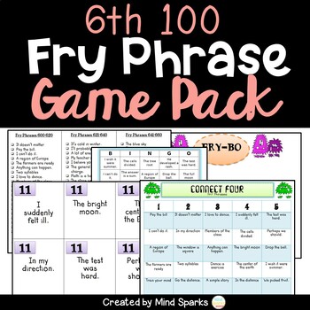 Preview of Fry Phrase Game Pack: For the 6th 100