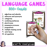 Game Card Bundle for Receptive Expressive Language Development