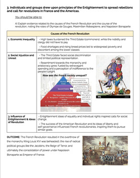 Ultimate Global History & Geography Regents Review Packet- Answer Key!