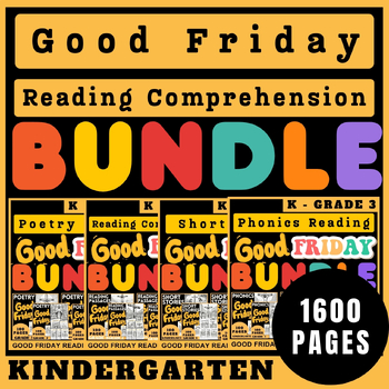 Preview of Ultimate Good Friday Easter Reading Comprehension Passages K-Grade 3 Bundle