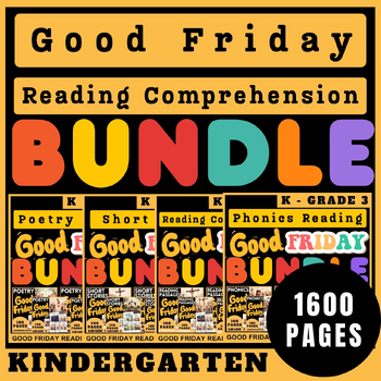 Preview of Ultimate Good Friday Easter Reading Comprehension Passages K-Grade 3 Bundle