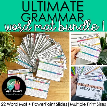 Preview of Ultimate Grammar Word List and PowerPoint Slides Bundle