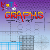 Ultimate Graphs, Grids and Coordinate Planes Clipart