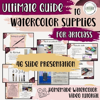 Preview of Ultimate Guide to Watercolor Paint Supplies- Art tips and techniques