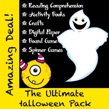 Preview of Ultimate Halloween Pack - Literacy, Activities and Games