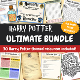 Ultimate Harry Potter Theme Bundle | No prep Coloring bund