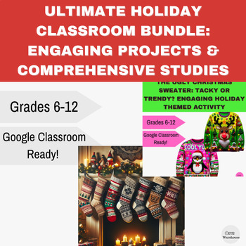 Preview of Ultimate Holiday Classroom Bundle: Engaging Projects & Comprehensive Studies