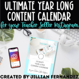 Ultimate Instagram Content Calendar for Teacher Sellers