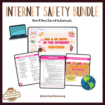 Preview of Ultimate Internet Safety Bundle: Dos and Don'ts of the Internet DUNKIN THEMED