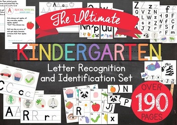 Ultimate Kindergarten Letter Recognition and Identification Set | TpT