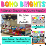 Ultimate MEGA Boho Brights Classroom Decor Set Bundle- Edi