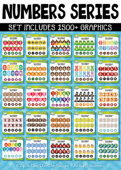 Preview of Ultimate Numbers / Counting Series Clipart {Zip-A-Dee-Doo-Dah Designs}