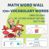 Ultimate Math Word Wall Vocabulary Resource | 173 math voc