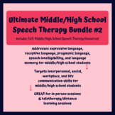 Ultimate Middle/High School Speech Therapy Bundle #2