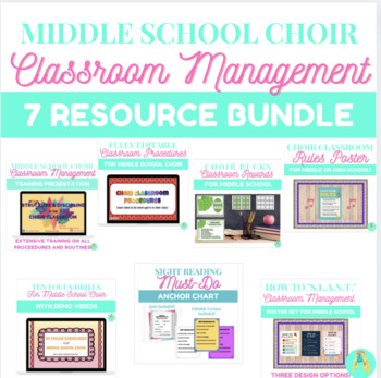 Preview of Ultimate Middle School Choir Classroom Management Bundle