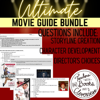 Preview of Ultimate Movie Guide Bundle (Growing - w/Answer Key and Time Stamps)