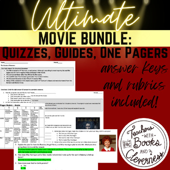 Preview of Ultimate Movie Guide Bundle (w/Quizzes and One Pager's & Answer Keys)