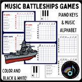 Ultimate Music Battleships for Piano: Treble, Bass, Alphab