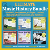 Ultimate Music History Bundle: 6 Units, 500+ Pages, 2 Year