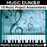 Ultimate Music Project Assessment Bundle for Middle School