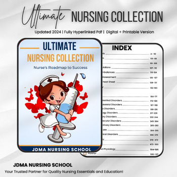 Preview of Ultimate Nursing Collection | UPDATED 2024-25 | Fully Hyperlinked PDF | Nurse