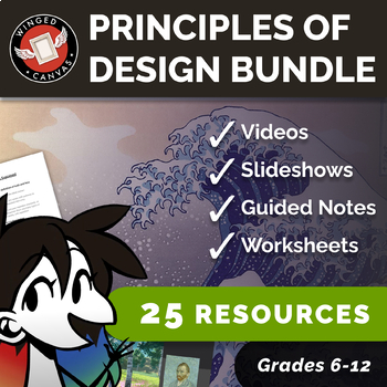 Preview of Ultimate PRINCIPLES OF DESIGN Education Bundle - Slideshows, Worksheets & more!
