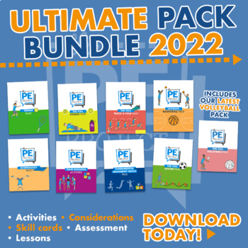 Preview of Ultimate Pack Bundle 2022 (includes the latest Volleyball pack)