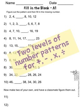 Ultimate Patterns Workbook for 1 to 3rd grade over 20 worksheets!