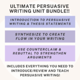 Ultimate Persuasive Writing Unit Bundle!! *DIGITAL* (Notes