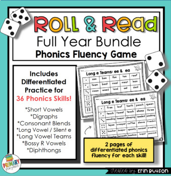 Preview of Ultimate Phonics Fluency Bundle, Roll and Read Games, UFLI Aligned, Wonders