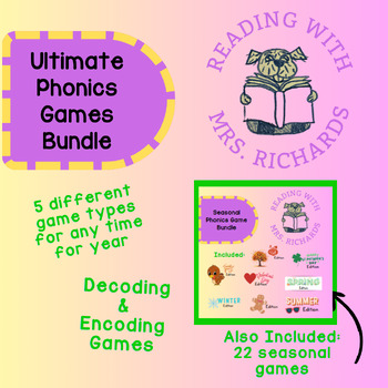 Preview of Ultimate Phonics Game Bundle