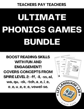 Preview of Ultimate Phonics Games (SPIRE level 2 concepts)