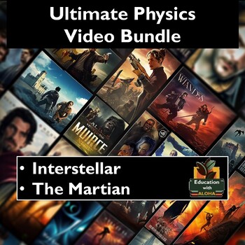 Preview of Physics Movie Guide Bundle: Interstellar and The Martian Video Guides!