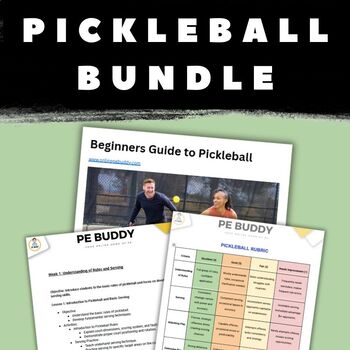 Preview of Ultimate Pickleball Bundle for Physical Educators! Unit Plans + Lesson Plans