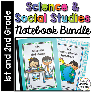 Preview of Science Notebook & Social Studies Notebook BUNDLE - 1st / 2nd Grade