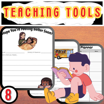 Preview of Ultimate Printable Lesson Plan & Student Agenda Book for Teachers!