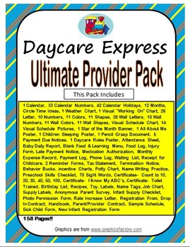 Preview of Ultimate Provider Pack (Circle Time, Classroom Decor,Daily Forms, & More)