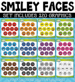 Ultimate Rainbow Smiley Faces Clipart Mega Bundle