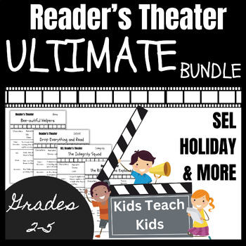 Preview of Ultimate Reader's Theater Scripts Bundle SEL, Holidays & More "Kids Teach Kids"