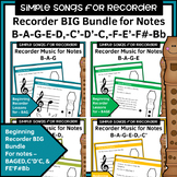 Recorder Songs and Activities Bundle 1-10