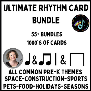 Preview of Ultimate Rhythm & Kodály Card Bundle:  Holidays, Seasons & Classroom Themes