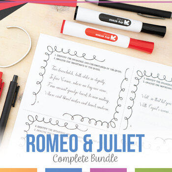 Preview of Ultimate Romeo & Juliet Shakespeare Play Activities Bundle | Complete Unit Plan