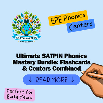 Preview of Ultimate SATPIN Phonics Mastery Bundle: Flashcards & Centers Combined