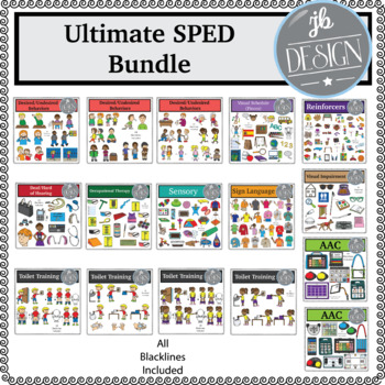 Preview of Ultimate SPED Bundle (JB Design Clip Art for Personal or Commercial Use)